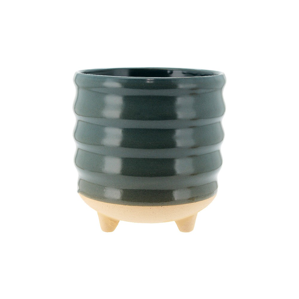 Planter w/Feet 14x14x14.2cm- Blue (2/8)