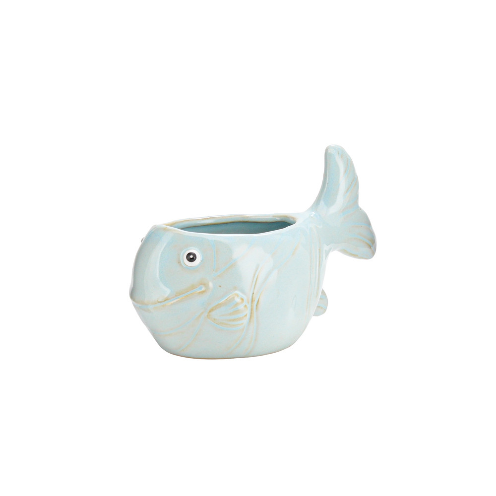 Pot Fish 17.3x8.9x11.1cm-Blue(2/12)