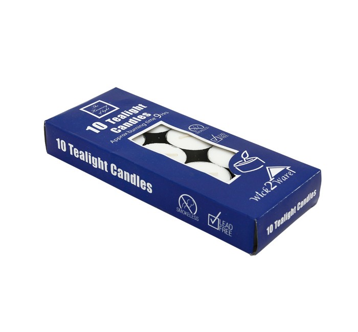 CandleT-lite9Hrs10pcs/Pk Blue Box(72/72)