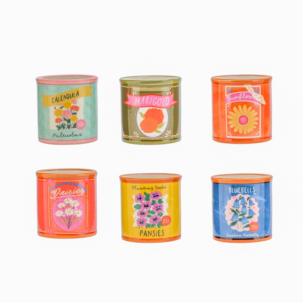 Pots Round Flower 7.2x7.2cmHMixed(24/96)