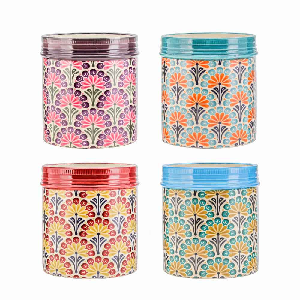 Pot Round w/FlowerPatternD12.2x13(1/24)