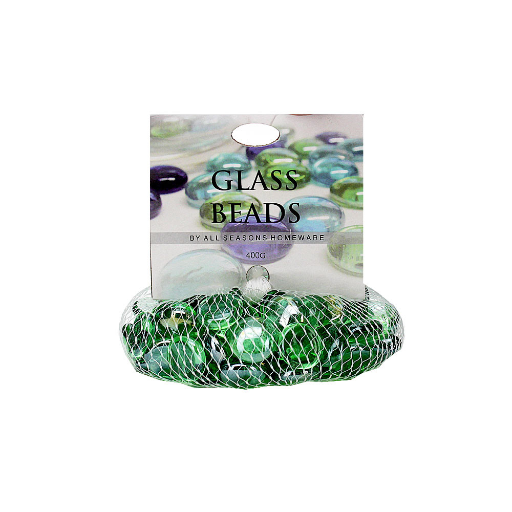 Glass Marble Beads 400g/Net-Green(36/36)