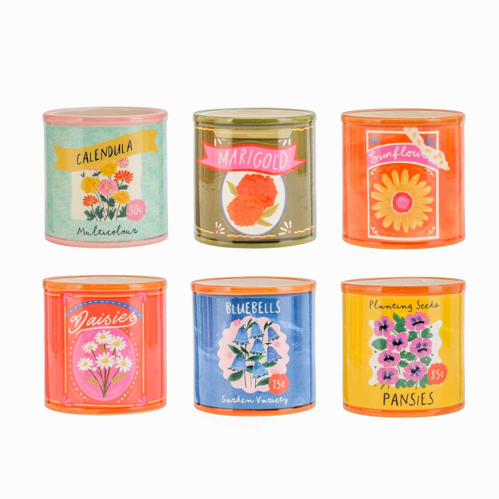 Pots Round Flower10x10cmH Mixed (12/48)