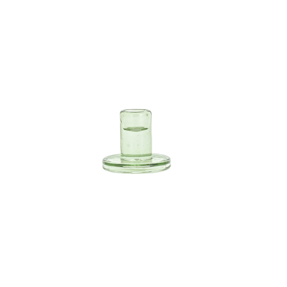 GlassCandleHolder6.7x5cm Green(12/36)