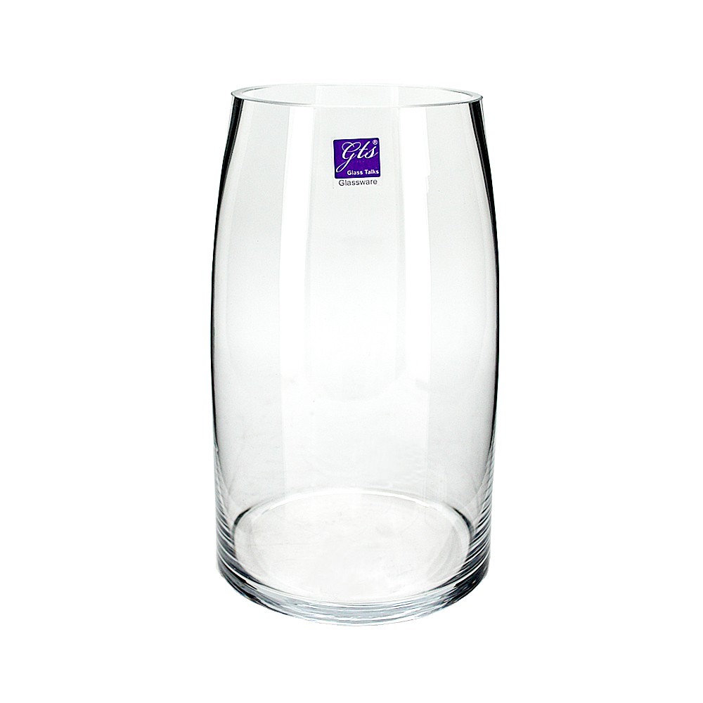 Glass Vase Cone Shape 25cmH (1/6)