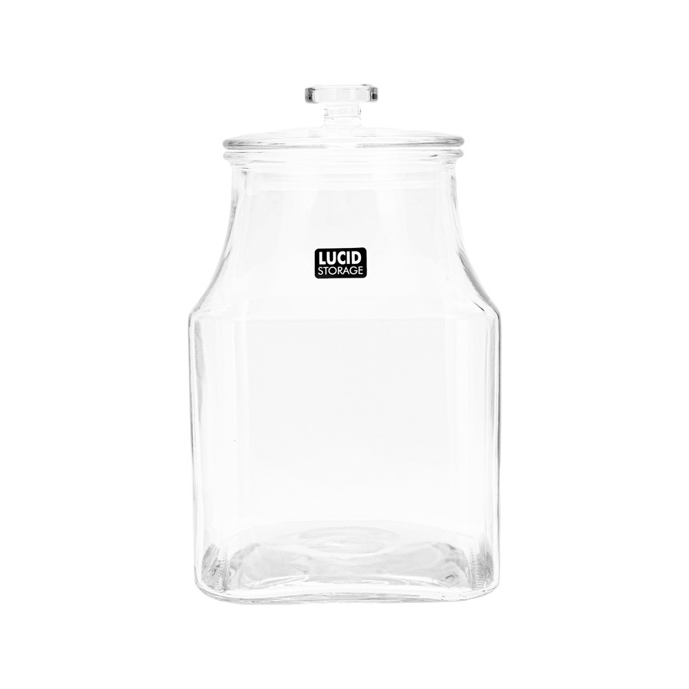 Glass Jar Knob Sq 15.5x25.8cm3.29L (6/6)