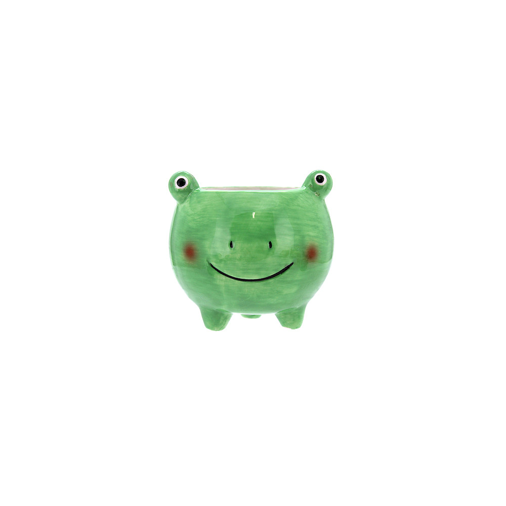 Pot Frog Green 10.8x9x8.6cm (6/24)