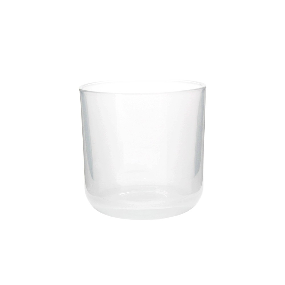 Glass Jar 10x10cmH - Shine White (36/36)