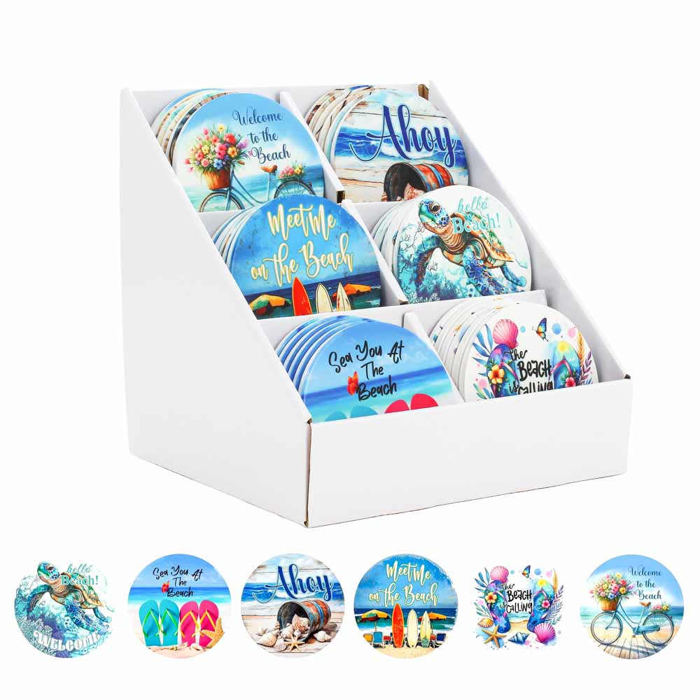 Coaster10.8x10.8cmRdMixed-Coastal(36/36)