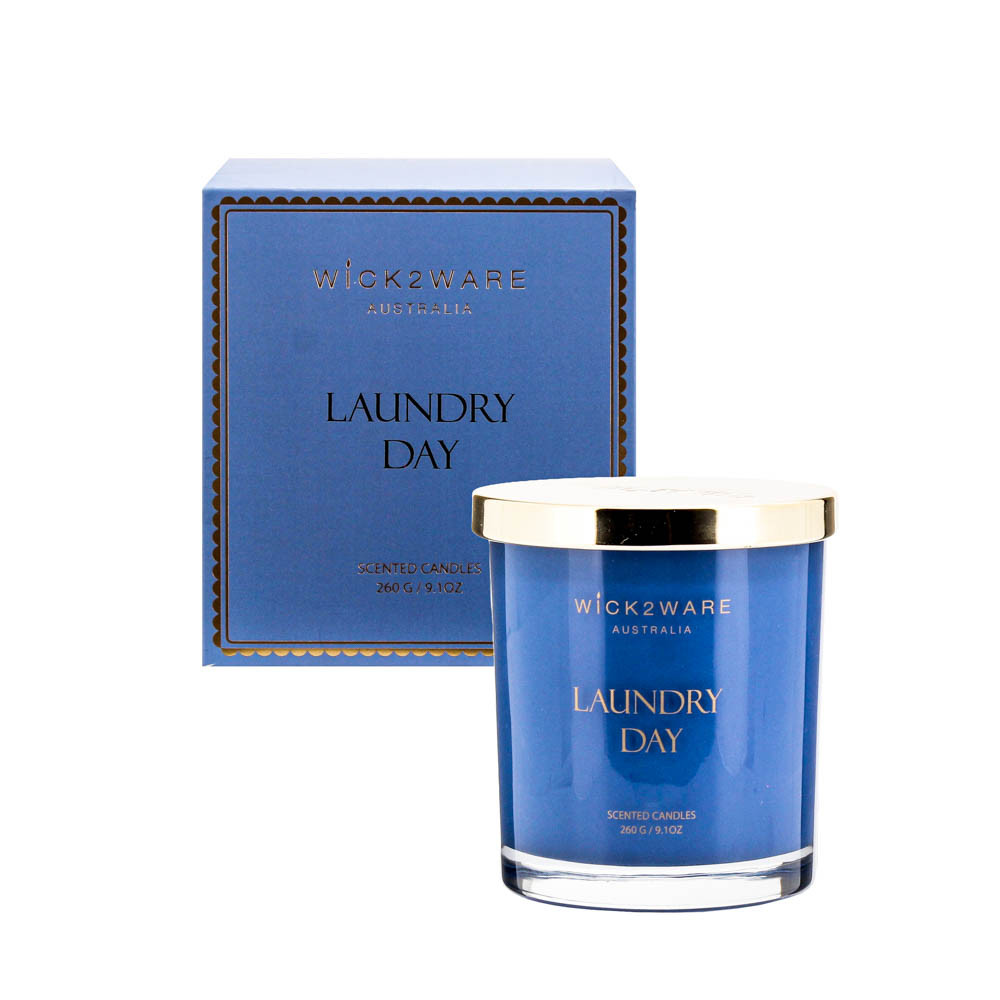 CandleJar260gBox Laundry Day -Blue (1/6)