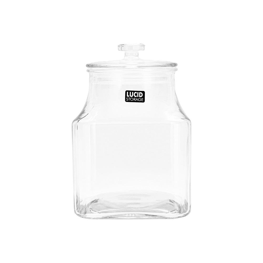 Glass Jar Knob Sq 15.5x22.8cm2.84L (6/6)