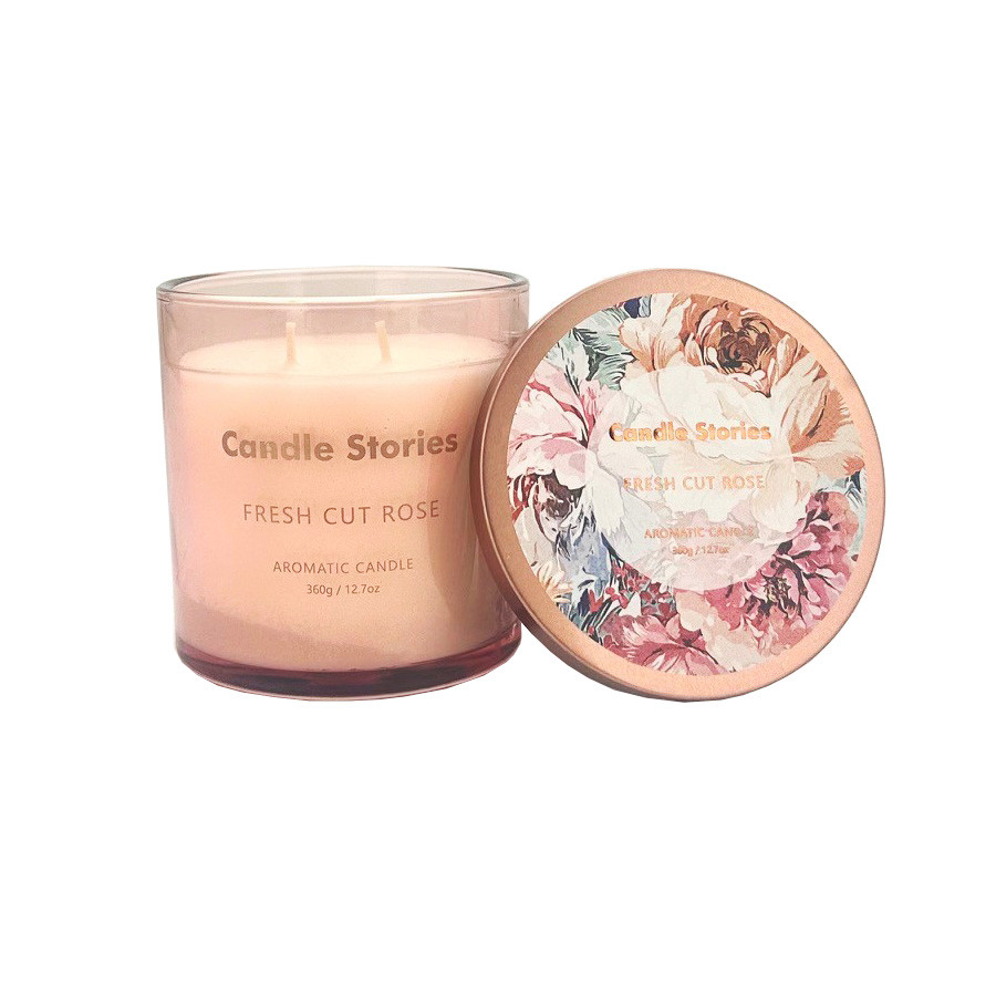 Candle Jar SOY360g Fresh Cut Rose (6/12)