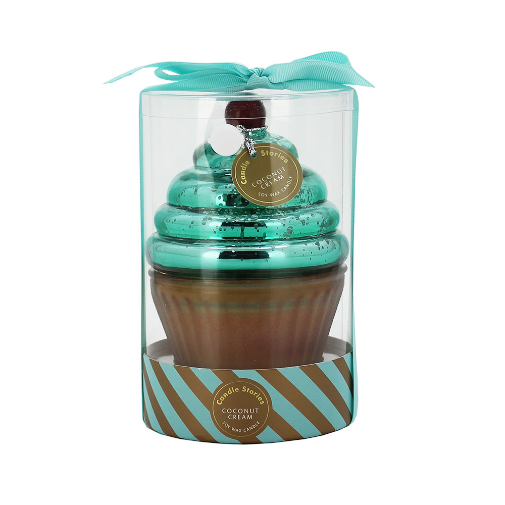 Candle Cup Cake w/PVC CoconutCream(6/6)