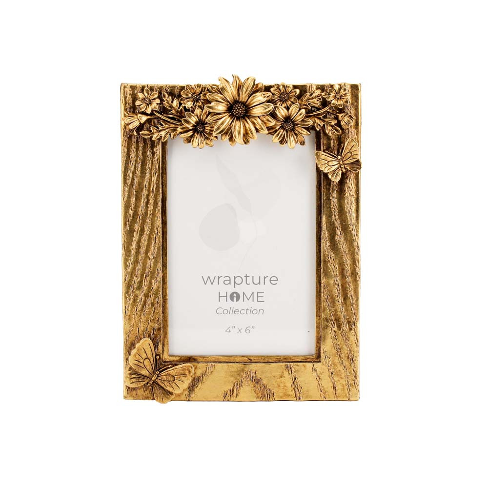 Photo Frame Sq 4x6 Inch -Gold (6/24)