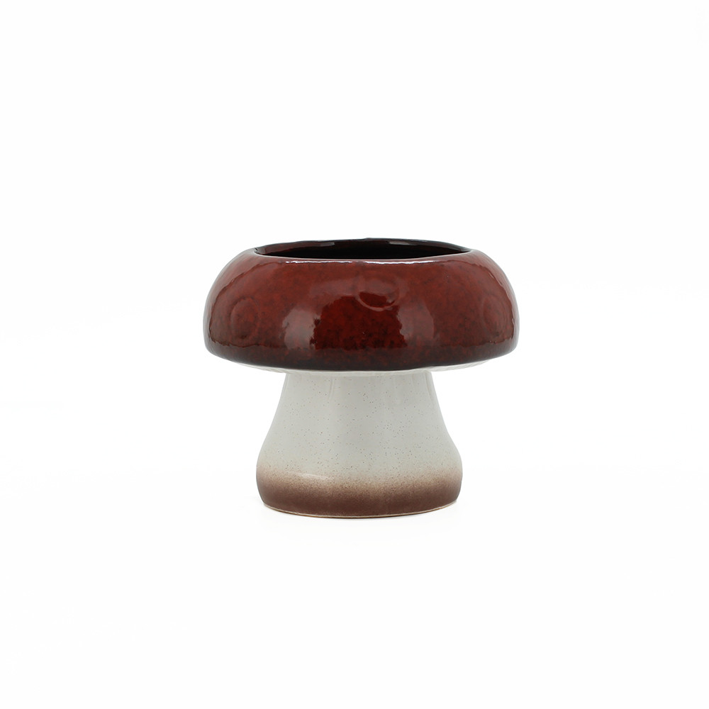Pot Mushroom D15.9x13.1cm - Red (4/16)
