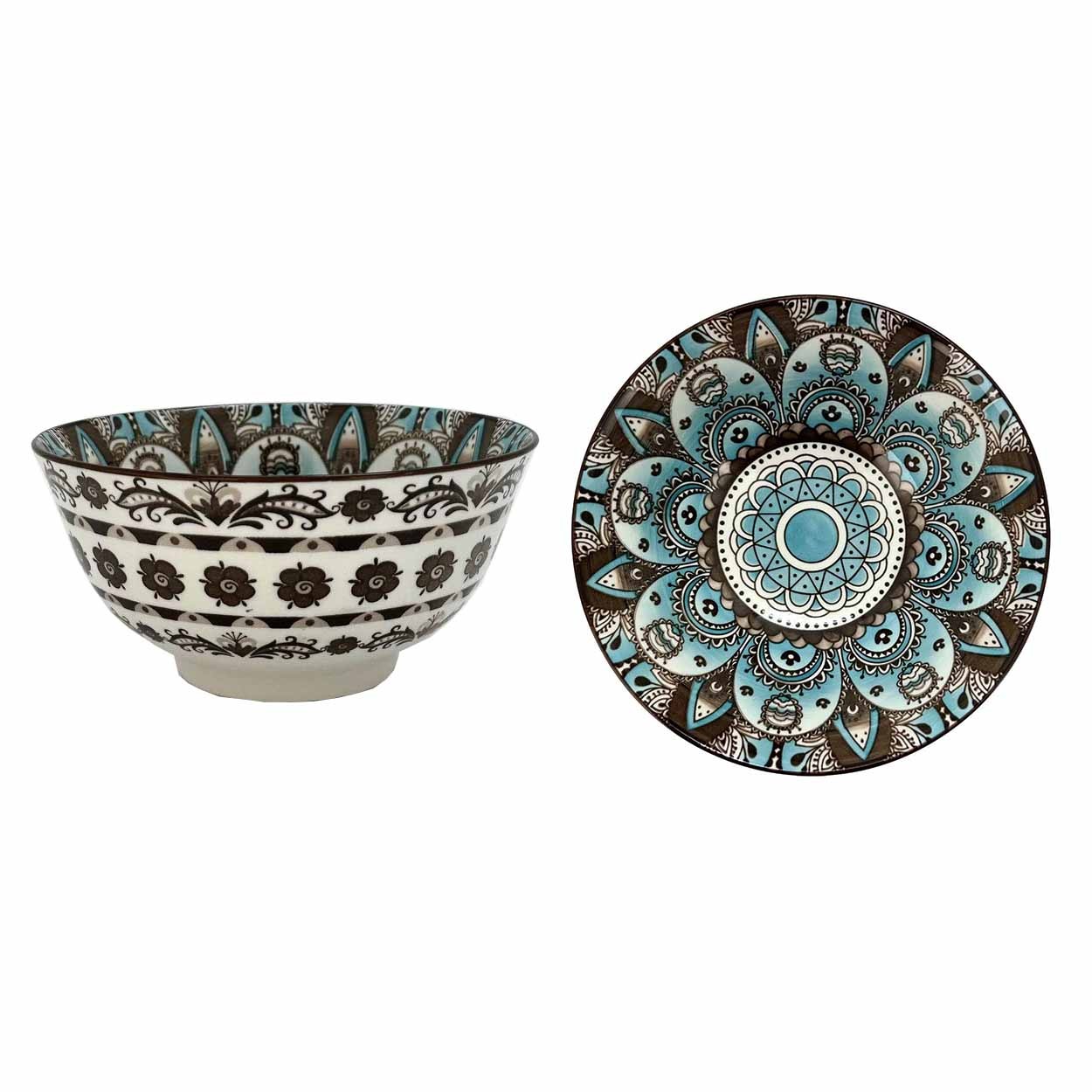 Turkish Style 6.25InchBowlBluePtn(12/36)