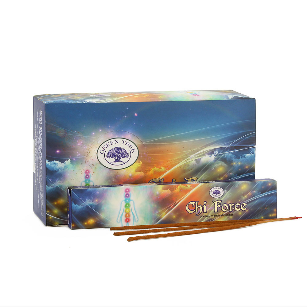 GreenTreeIncense15gms-Chi Force-(S/12)