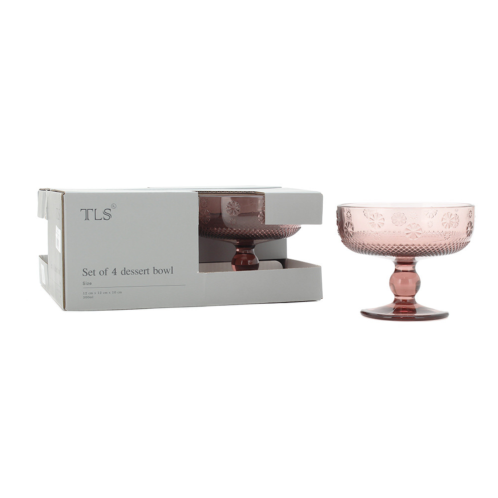 Glass Icecream BowlS/4D12xH10Purple(1/6)