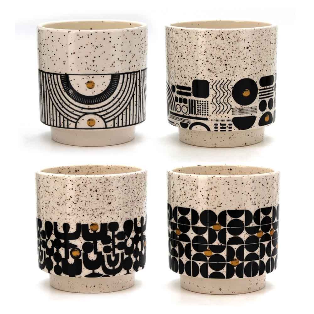 Planter Floral Pattern12x12x12.7cm(4/16)