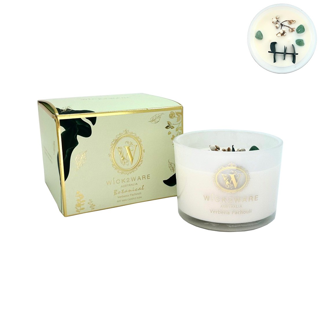 Candle SOY Jar320gVerbenaPachouli(6/12)