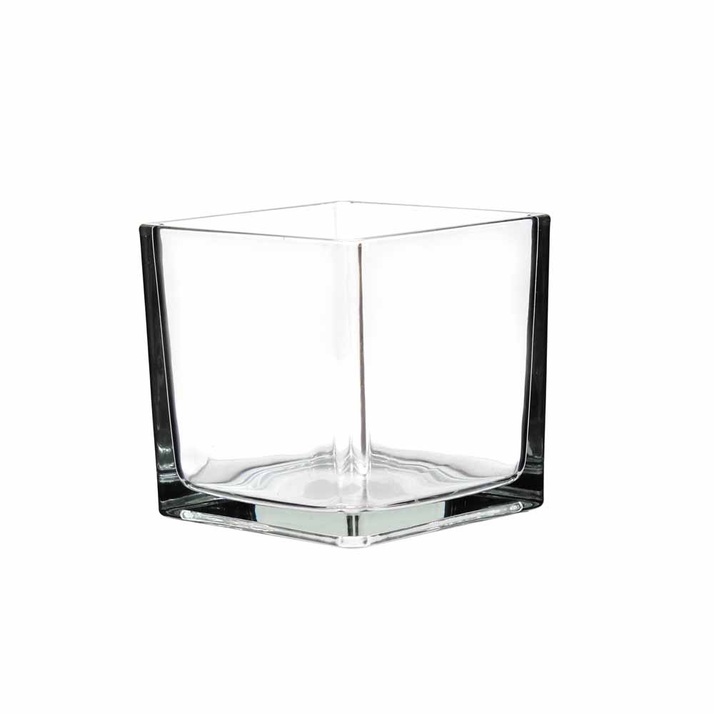 Glass Cube 10x10x10cm - Clear (12/12)
