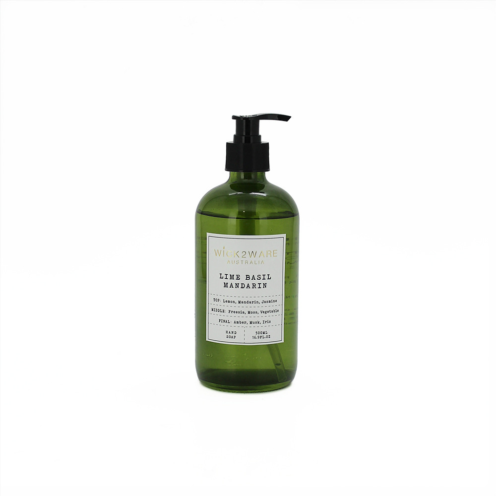 Soap Hand Green500mlLimBasilMandrin(1/6)