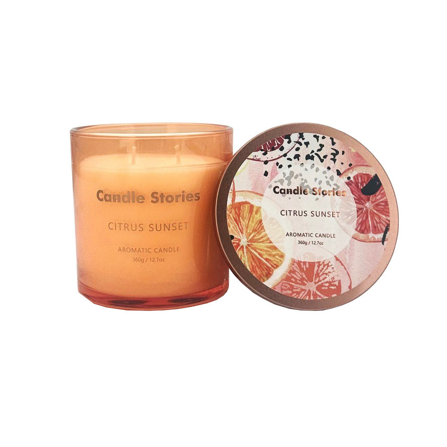 Candle Jar SOY 360g Citrus Sunset (6/1