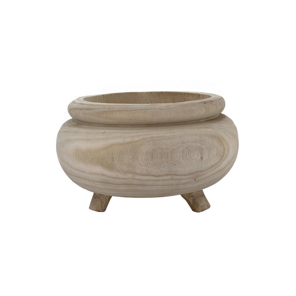 Wood Planter Round 28x28x16.5cm (6/6)