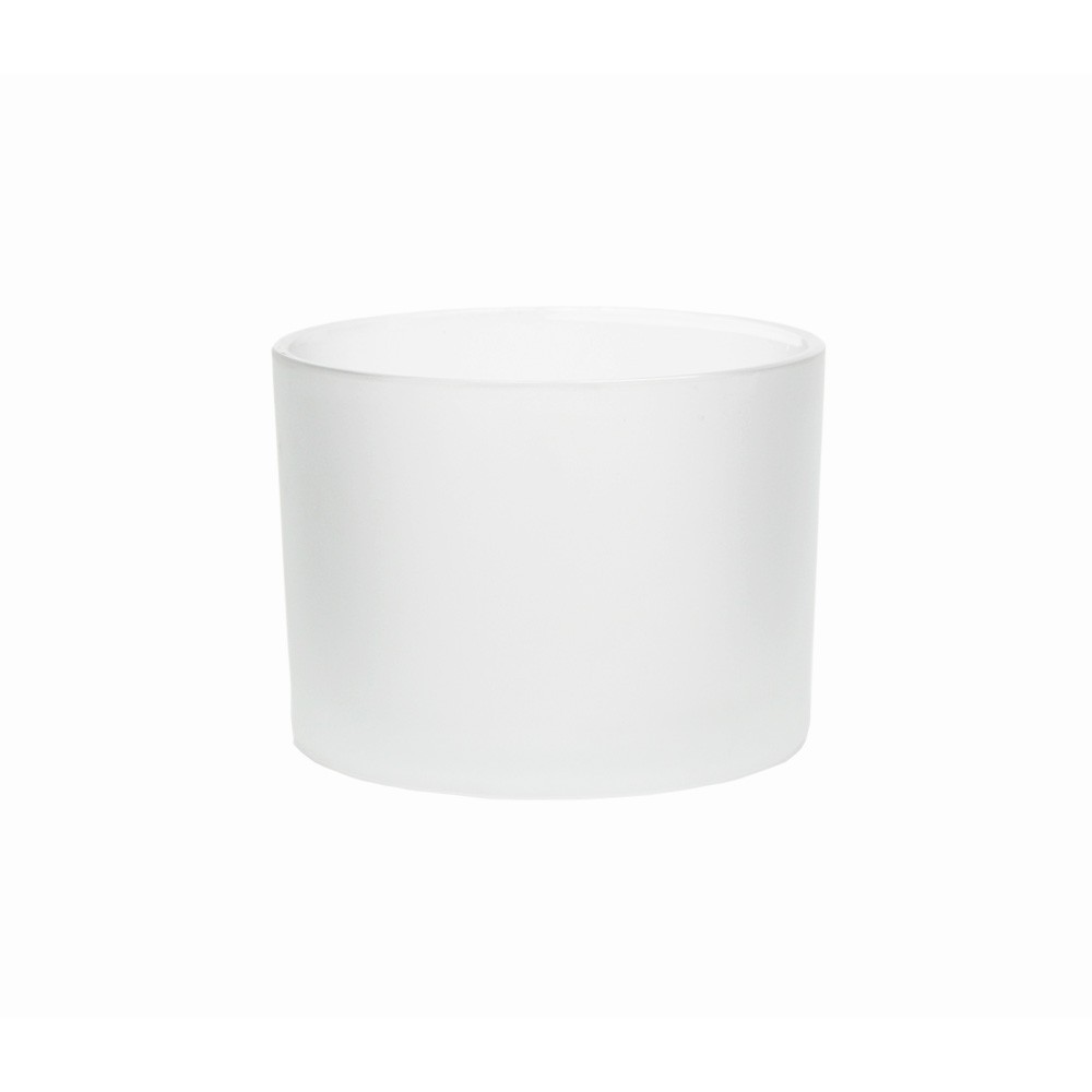 Glass Jar 11x8cmH - Frosted White(27/27)