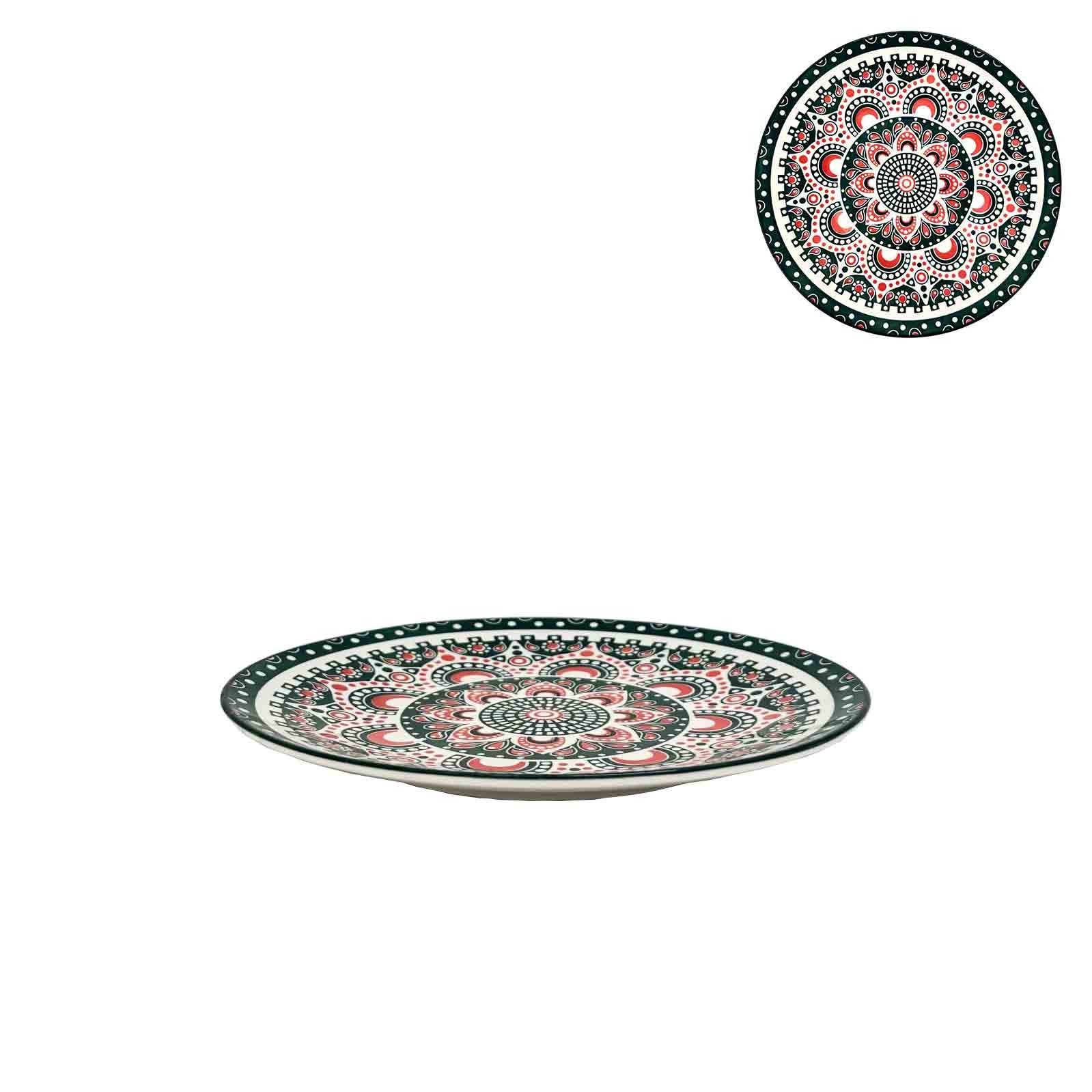 Turkish Style 10.5InchPlateGrnOrg(4/16)