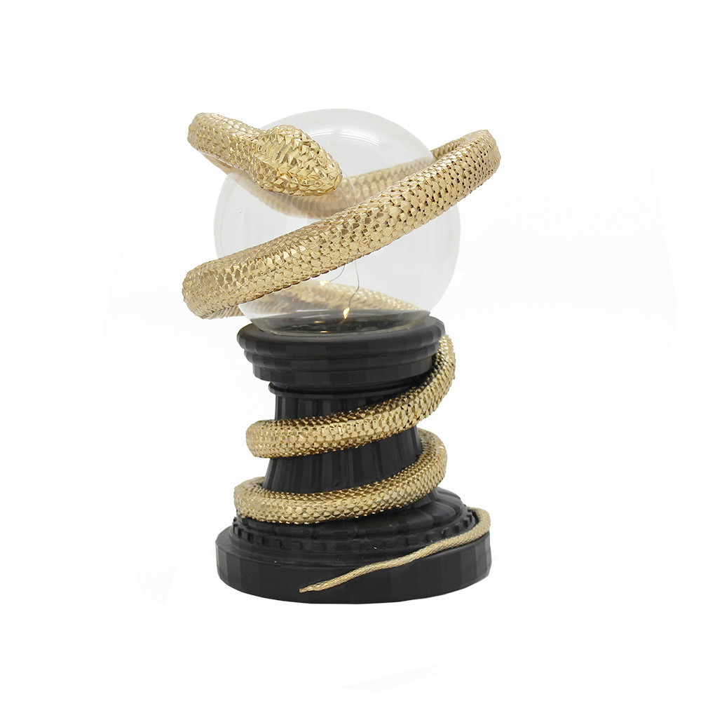 Lamp Snake 16.5x16x22.5cmBlack&Gold(1/4)