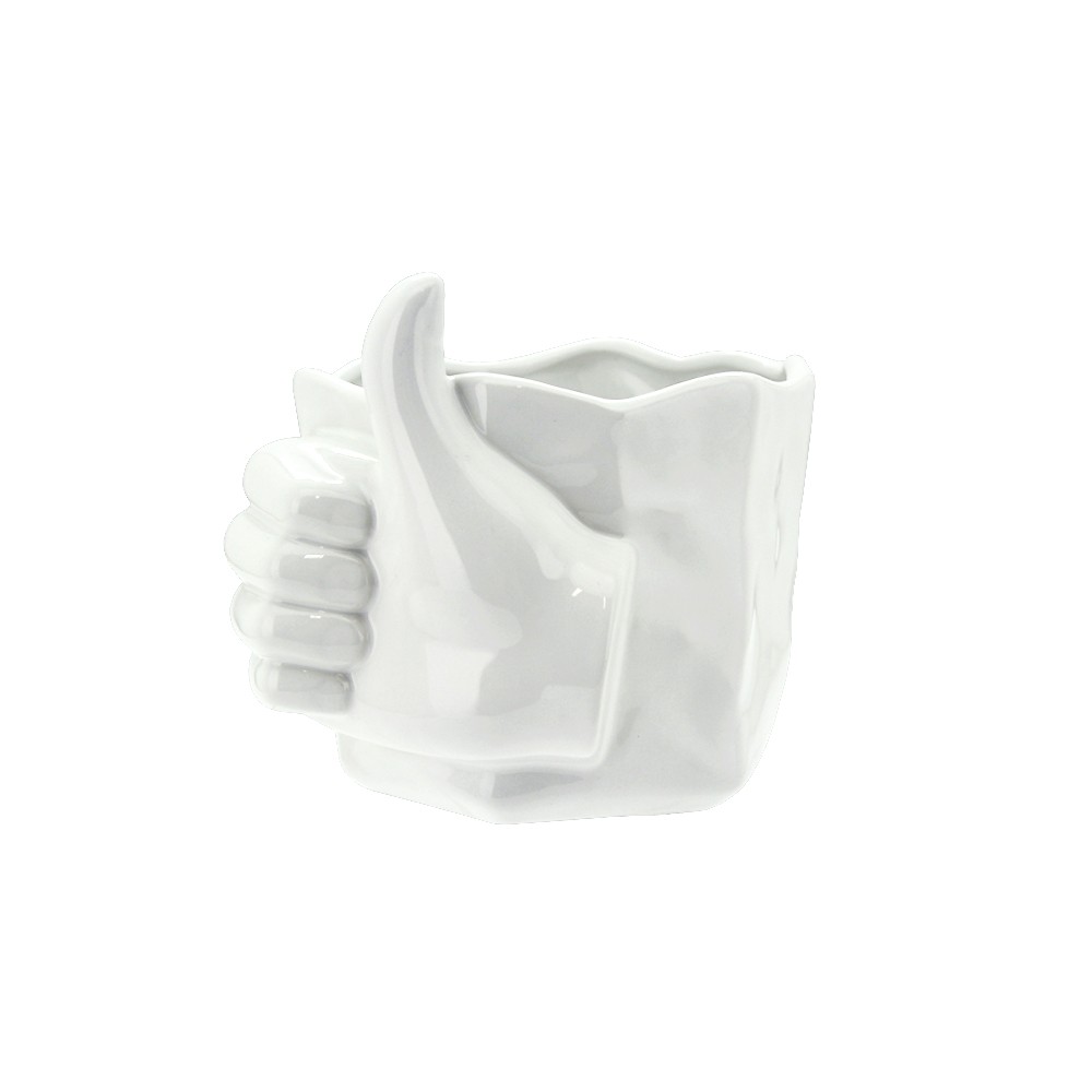 Pot w/Thumb Up 14.7x17x14.5cm (1/12)