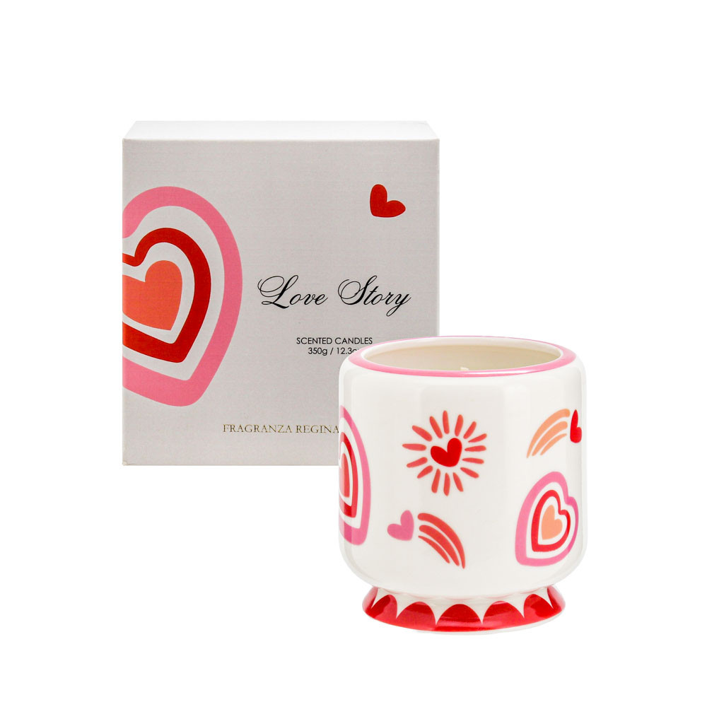CandleJarSOY350gCeramic- Love Story(1/6)