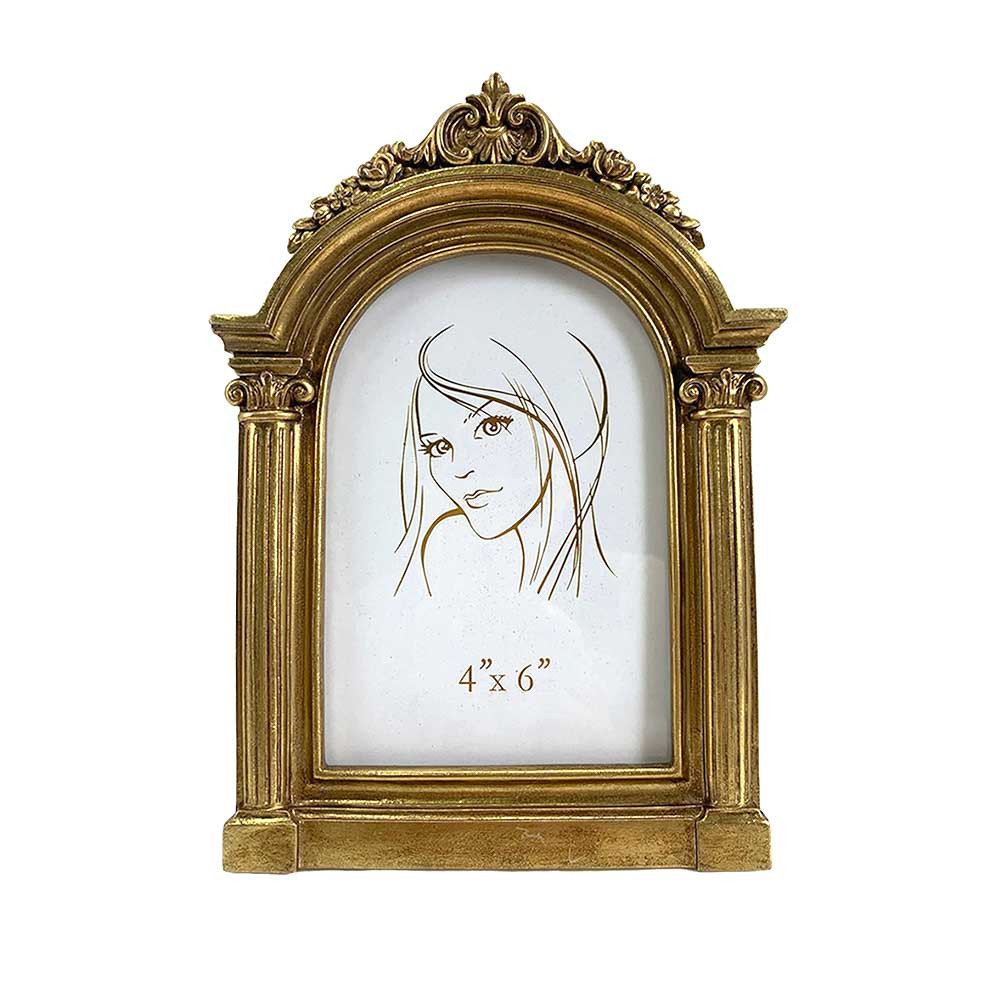 Photo Frame Arch Deco 4x6InchGold (1/18)