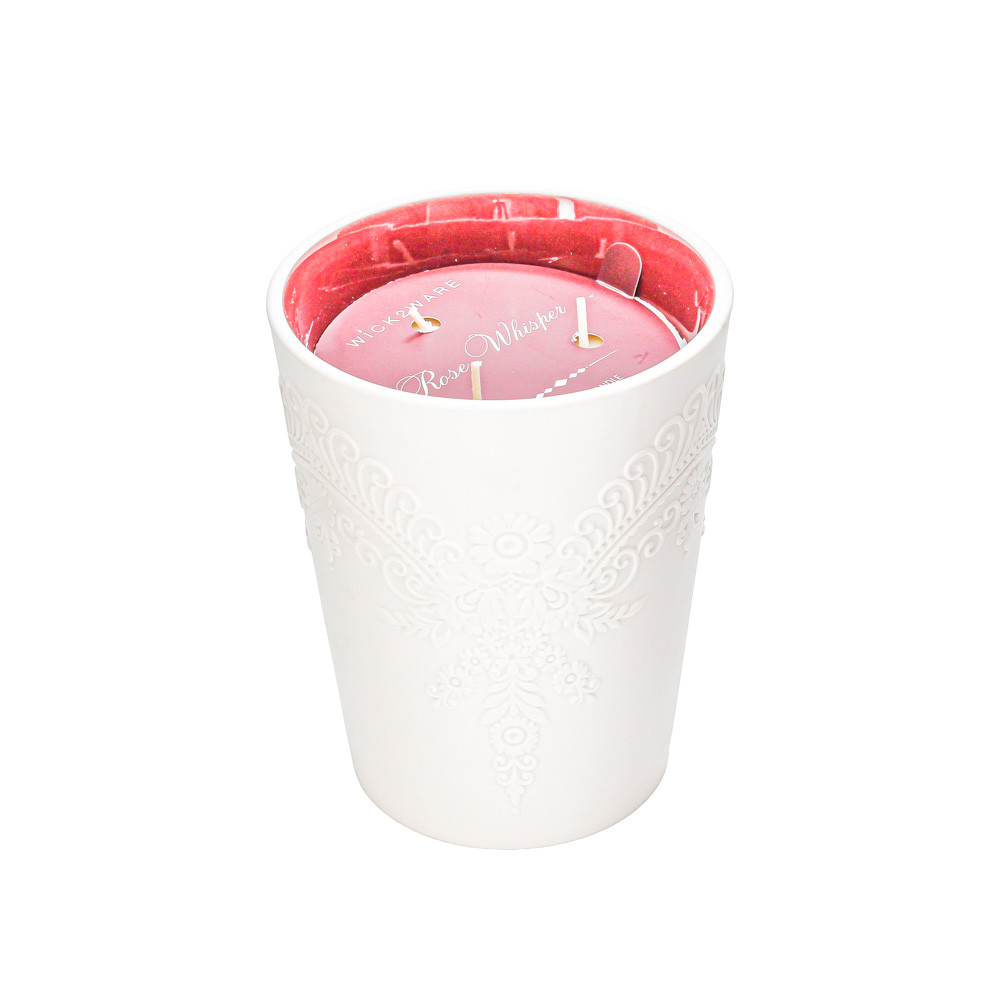 Candle 700g Ceramic Rose Whisper (1/4)