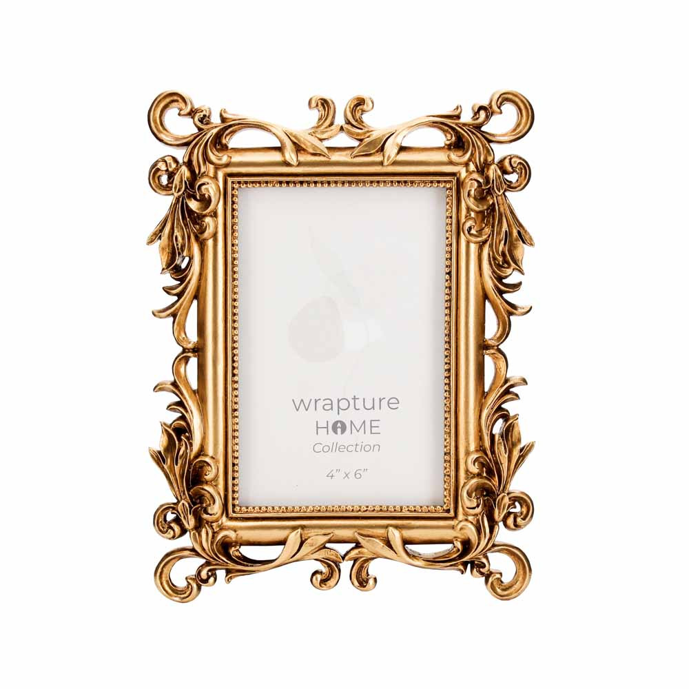 Photo Frame Sq 4x6 Inch -Gold (9/18)