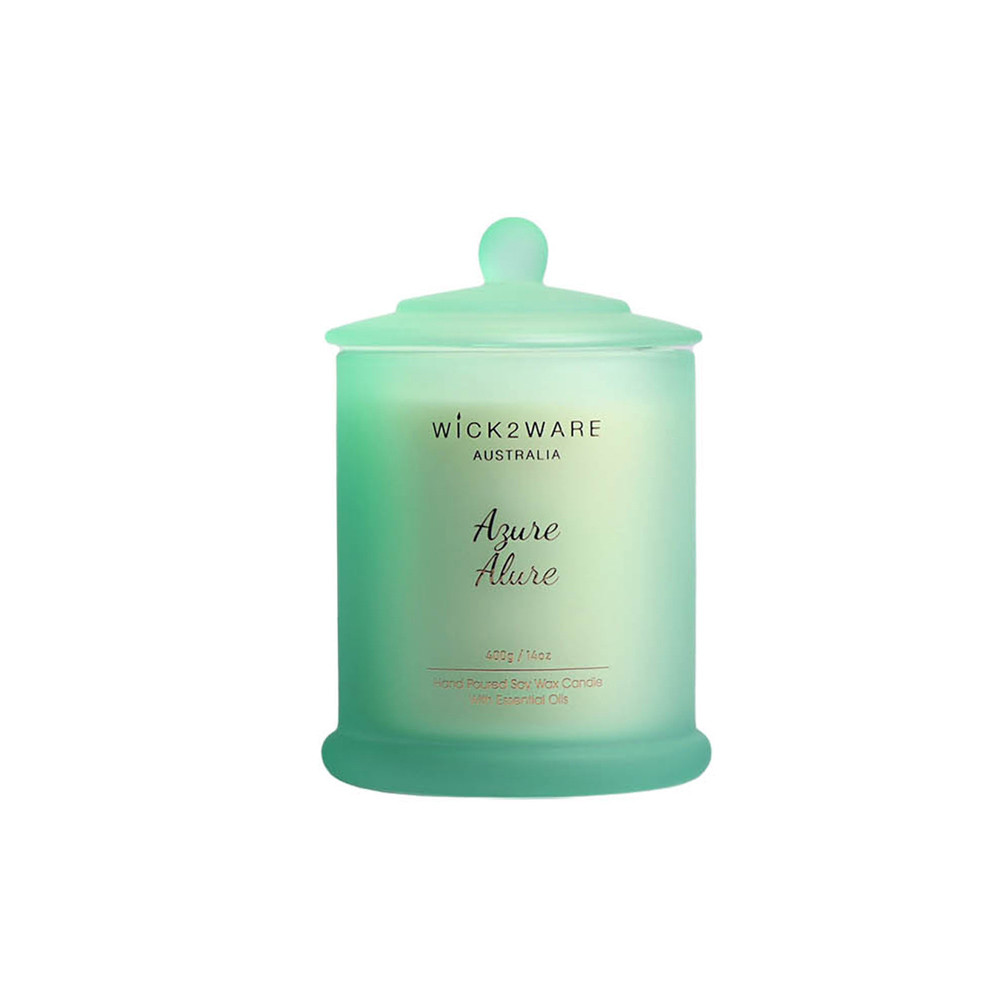 Candle Jar 400g Azure Alure-Blue(1/6)