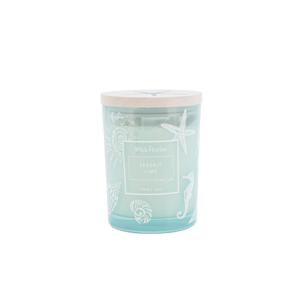 Candle Jar SOY 450g Sea Salt & Lime(6/6)