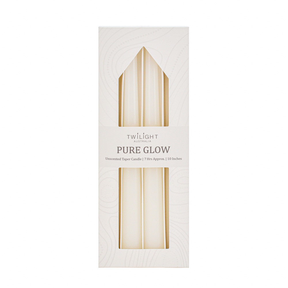 Candle Taper 4pcs/Pk 10Inch-White(24/48)