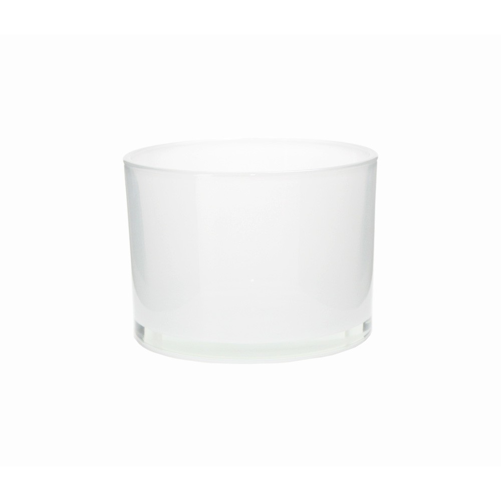 Glass Jar 11x8cmH - Shine White (27/27)