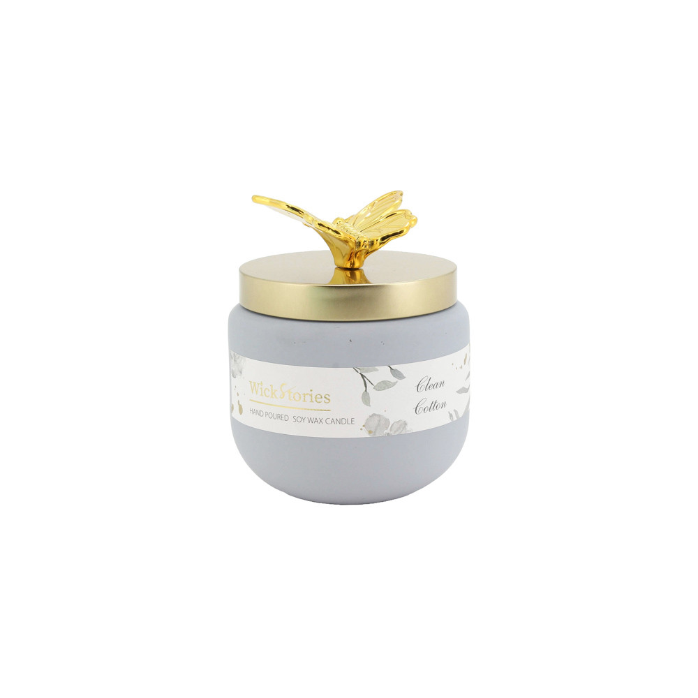 Candle Jar SOY 360g Clean Cotton (6/6)