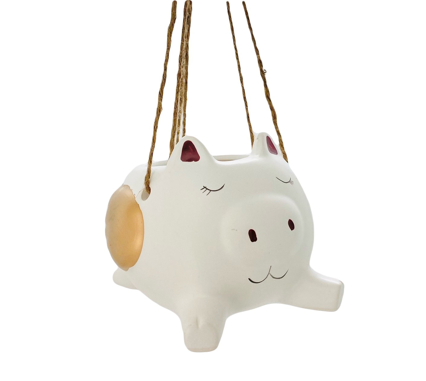 Pot Pig Hanging17.5x15.3x11.5cm2Ass(1/8)