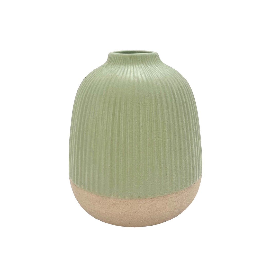 Vase Ceramic 16.5x16.5x19.7cm-Green(1/6)