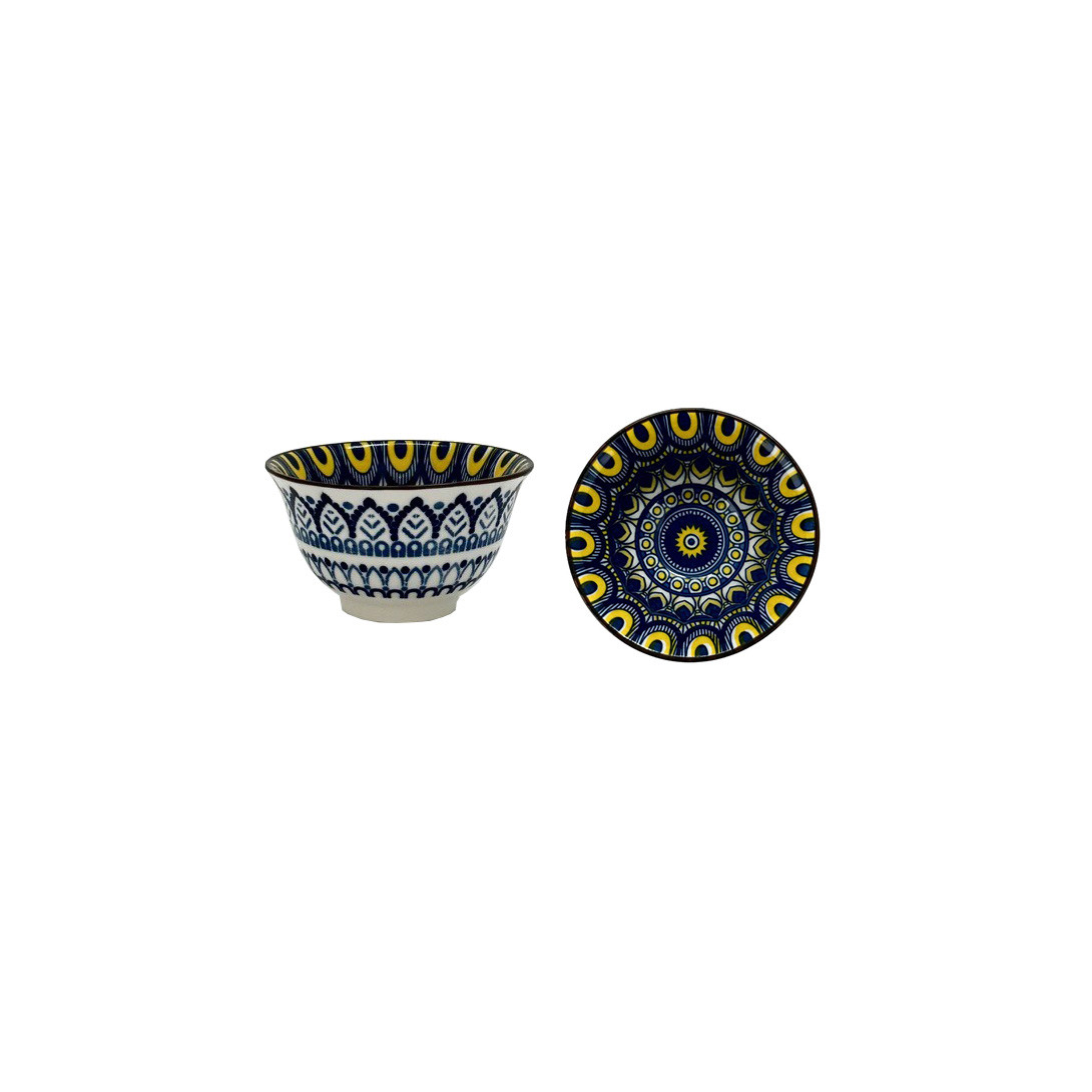 Turkish Style3.25InchBowlBlueYel(24/144)
