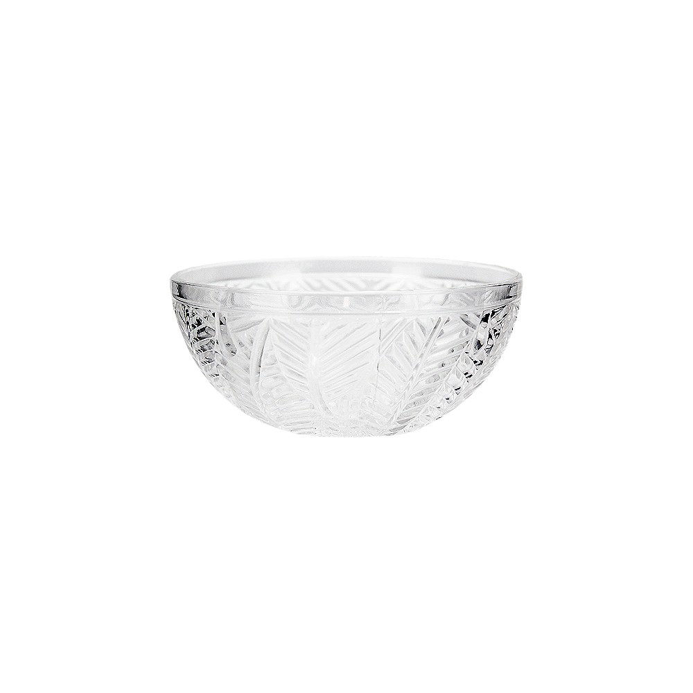 Glass Bowl Leaf 13x13x5.5cm (4/24)