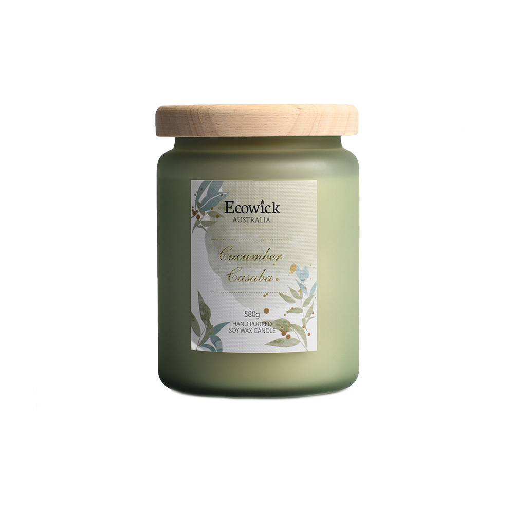 W2W Candle Jar 580g-Cucumber&Casaba(6/6)