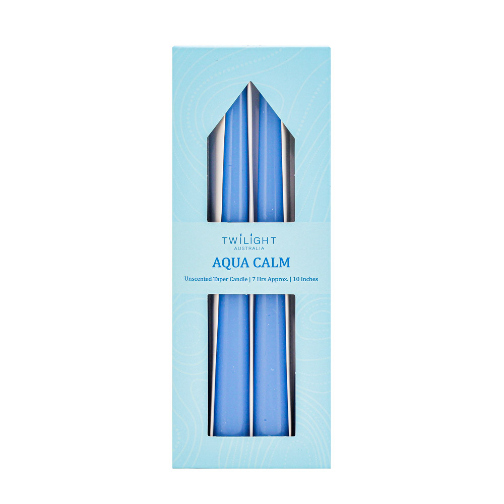 Candle Taper 4pcs/Pk 10Inch-Blue (24/48)