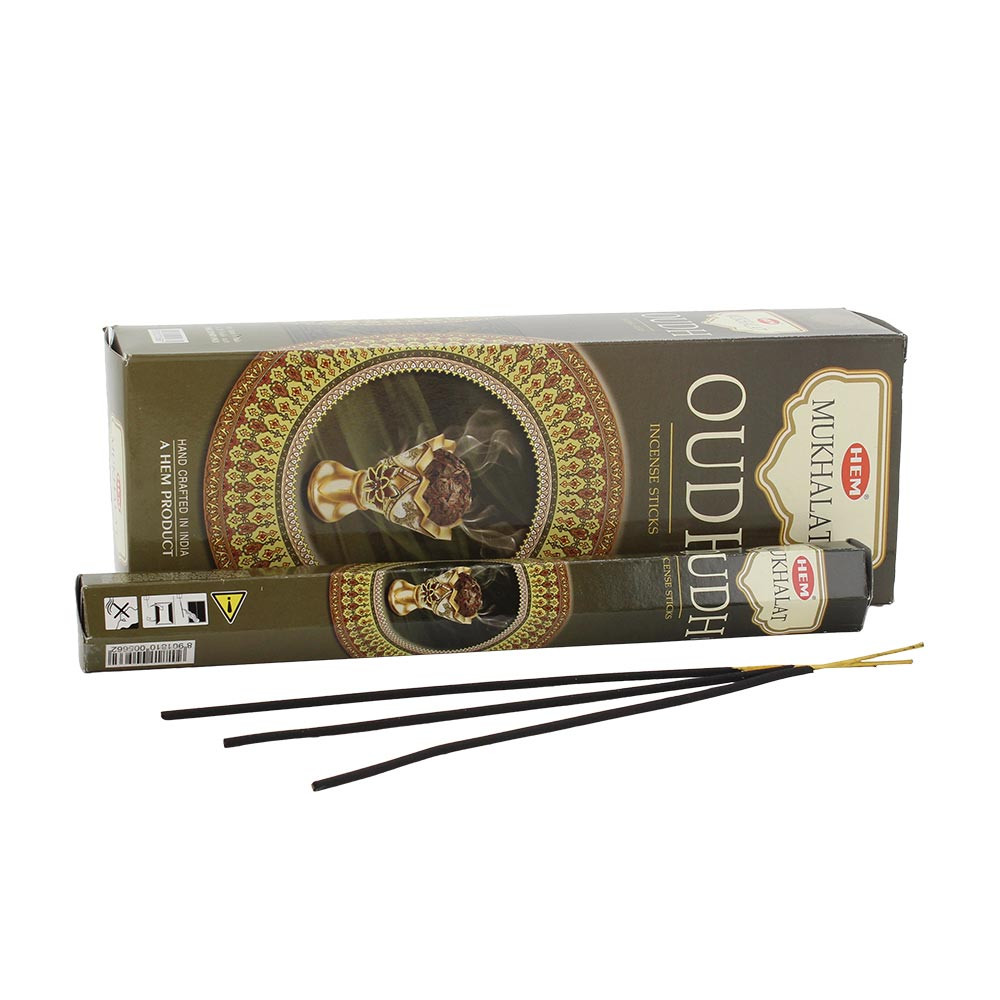 HEM Hexagon Incense-Mukhalat Oudh (S/6)