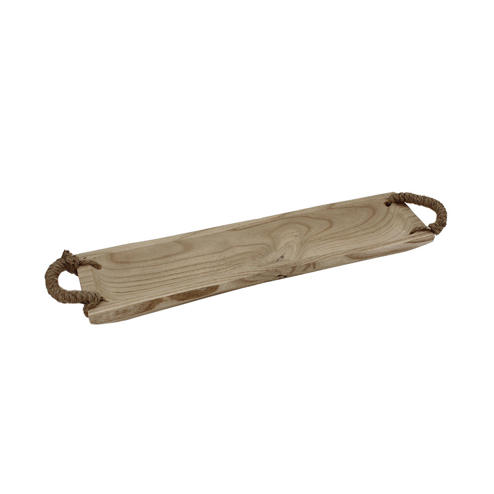 Wood Serve Tray Rect Nat 58x14x6cm (8/8)