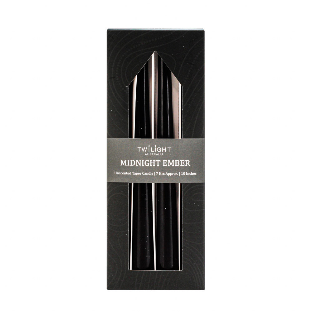 Candle Taper 4pcs/Pk 10Inch-Black(24/48)